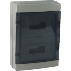 Wall switchboard 24 modules with transparent door EL198 FATO