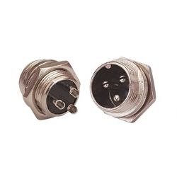 3-pole XLR male connector for panel mounting B2197 