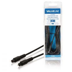 Cable de audio digital Toslink macho - Toslink macho 5.00 m negro ND9035 Valueline