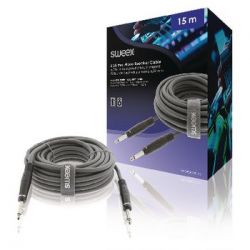 Câble haut-parleur 6,35 mm mâle - 6,35 mm mâle 15,0 m gris foncé SX390 Sweex