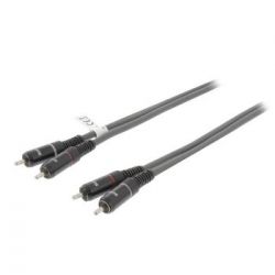 Stereo Audio Cable 2x RCA Male - 2x RCA Male 3 m Dark Gray SX120 Sweex