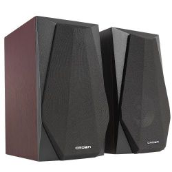 Crown Micro Wood 2.0 24W Audio System PC Speakers CMS-241 Crown Micro