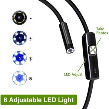 Telecamera endoscopica USB e micro-USB con luce LED 5 metri 6917549464153 K555