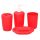 Set da bagno 4 pezzi vari colori ED5004 