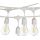 Chain of lights for outdoor E27 10 meters white WB1118 