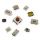 Kit of 250 tactile pushbutton switches of various sizes WB1243 