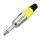 Connettore Jack 6.3mm mono - giallo 40128 