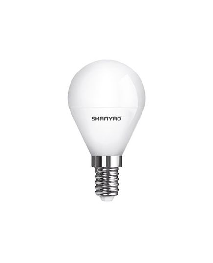 Lampada LED G45 4W attacco E14 - luce naturale - SERIE LUNA 5137 Shanyao