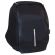 Anti-theft multi-purpose padded reflector backpack, black MOB1050 