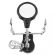 Third hand support with magnifying glass and LED lamp Q825 