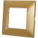 Placca in tecnopolimero 2 posti color oro compatibile Vimar Plana EL009 