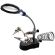 Third hand support with magnifying glass and LED lamp Q825 