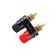 Screw terminal block for speakers with banana input  - gold-plated contacts 01275 