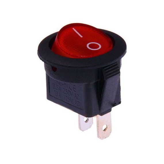 Interruptor basculante unipolar - Rojo N484 