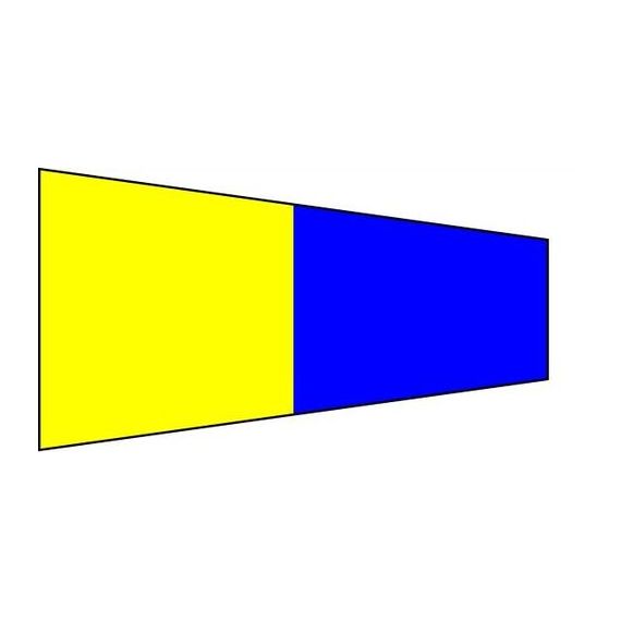 Cepillo de señalización náutica Pentafive "5" 170x50x15cm FLAG240 