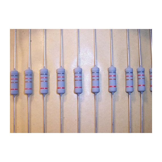 Resistenza 1,5 Kohm 2W 10% - confezione 10 pezzi NOS100971 