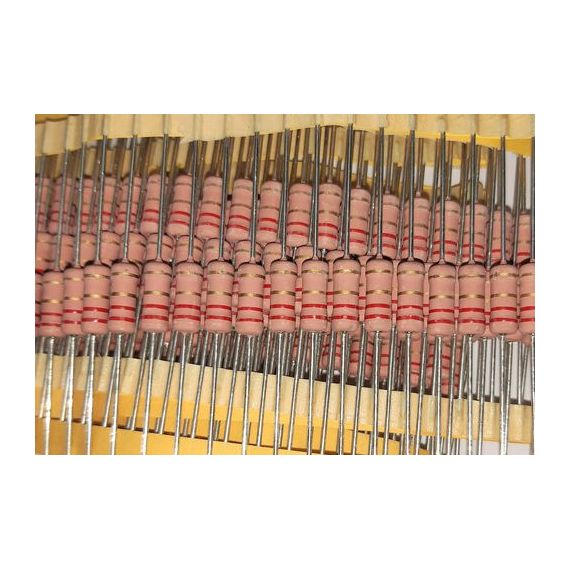 Resistenza antinfiammabile 2,2 ohm 2W 5% - confezione 10 pezzi NOS101046 