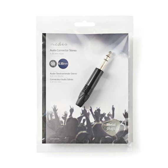 6.35mm Male Stereo Audio Connector ND3806 Nedis
