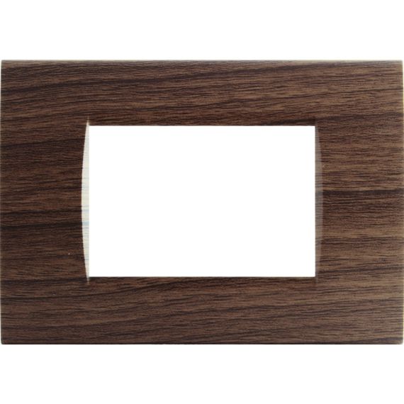 Placca 4 posti ciliegio compatibile Living International EL1768 