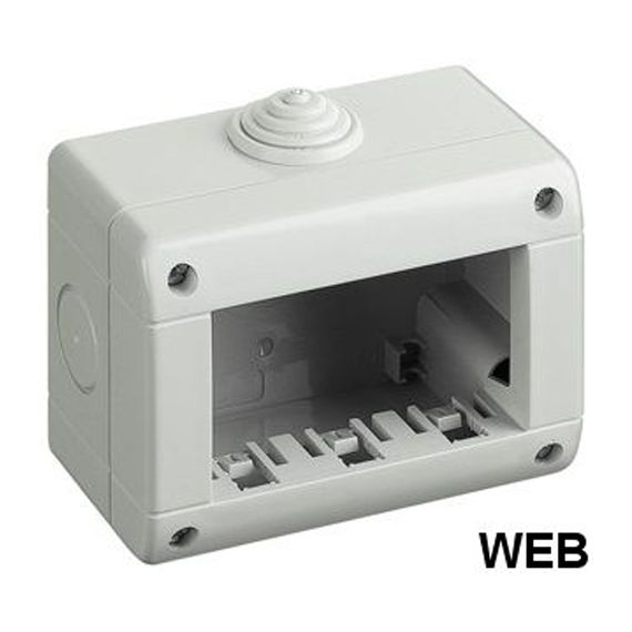 Box 3 moduli bianco 10x8cm compatibile Living International EL2298 