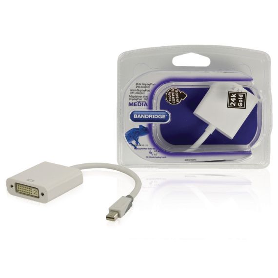 Adattatore Mini DisplayPort Maschio-DVI-I 24 + 5-Pin Femmina 0.20m Bandridge ND1501 Bandridge