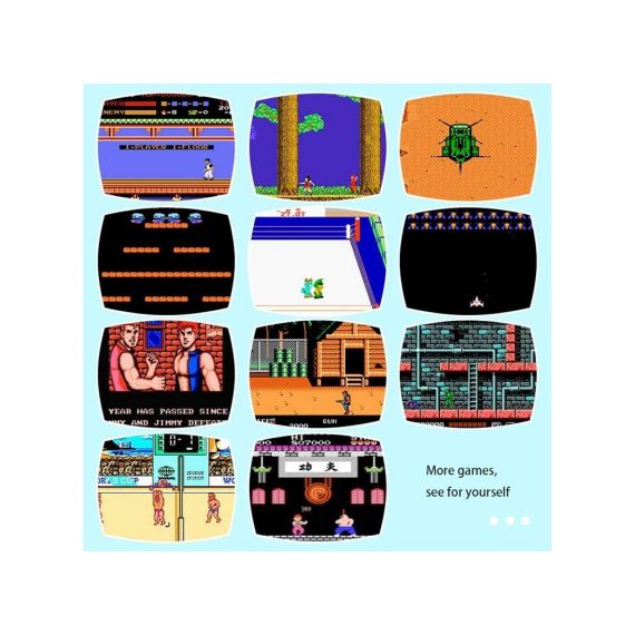Mini console di gioco rétro con 620 giochi integrati WB230 