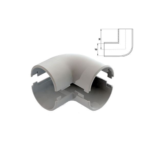 Inspectionable 90 ° bend diameter 25mm IP40 Elmark EL3275 FAEG