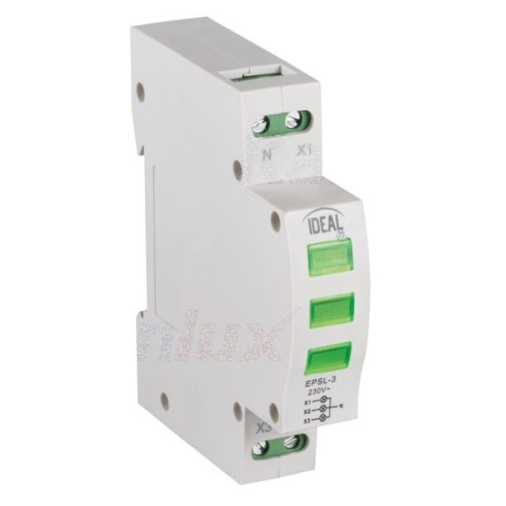 Kanlux KLI-3G Din Rail Voltage Indicator KA1039 Kanlux