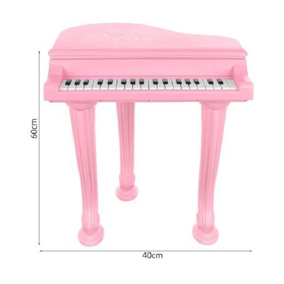 Tastiera elettronica rosa per bambini con microfono e ingresso AUX 3.5mm per telefono K712 