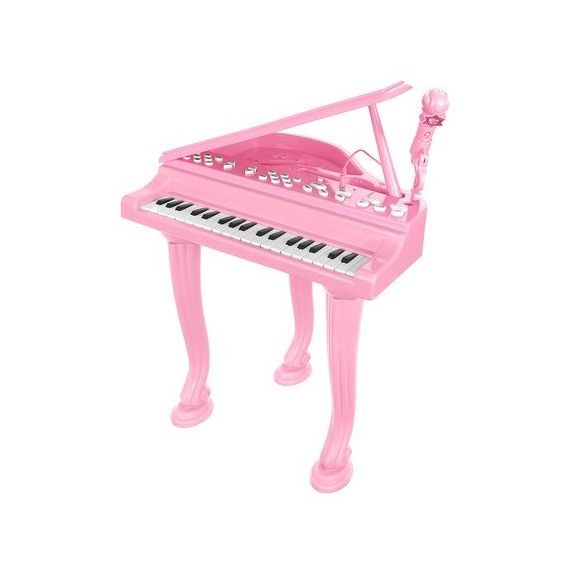 Tastiera elettronica rosa per bambini con microfono e ingresso AUX 3.5mm per telefono K712 