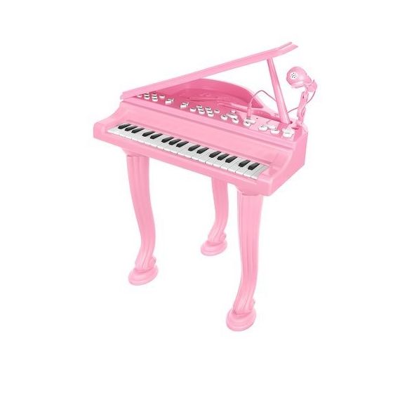 Tastiera elettronica rosa per bambini con microfono e ingresso AUX 3.5mm per telefono K712 