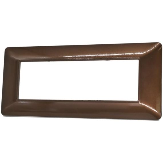 Placca 7 posti in tecnopolimero color bronzo compatibile Matix EL1034 