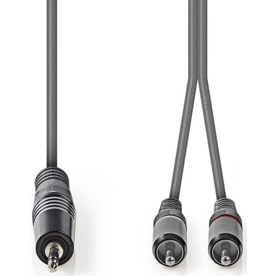 Cavo audio stereo 3,5 mm maschio -2x maschio RCA 3m ND1872 Nedis