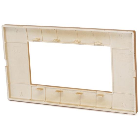 Placca in tecnopolimero 4 posti color arancione compatibile Vimar Plana EL1512 