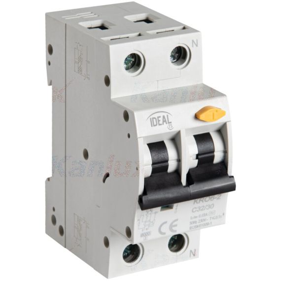 Thermomagnetischer Differentialschalter 6kA 2P 25A Kanlux KA2169 Kanlux