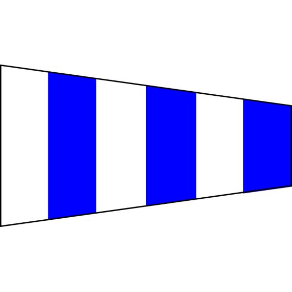 Pennello segnalazione nautica di manovra "Turn" 340x100x30cm FLAG146 