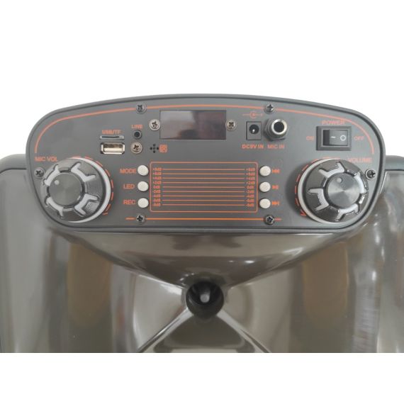12" trolley speaker Bluetooth/SD/USB/Radio LED light Q1218A WEB