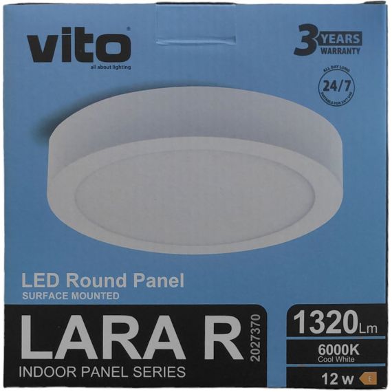 Pannello LED da parete 12W 1320lm 6000K luce fredda EL1418 Vito