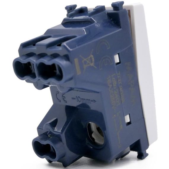 Vimar Arké compatible white single-pole switch EL195 