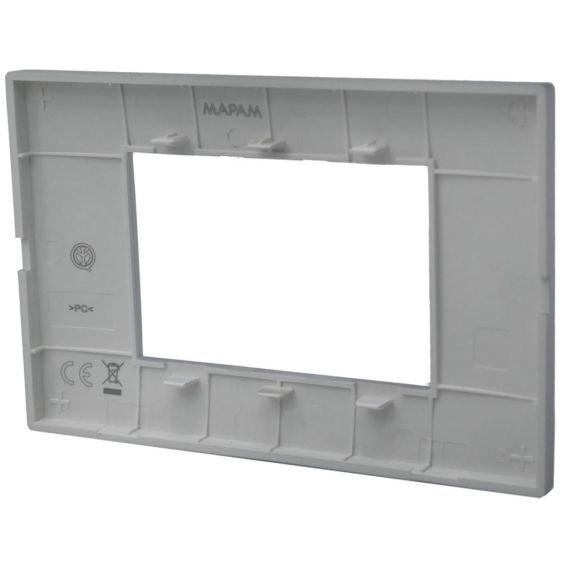 Placca 3 posti nera Soft Touch compatibile Vimar Plana EL2285 