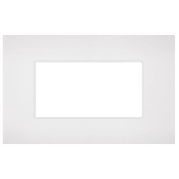 Placca 4 posti bianca compatibile Vimar Arké EL381 