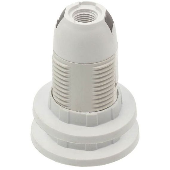 Portalampada E14 bianco in plastica con anelli Vito EL436 Vito