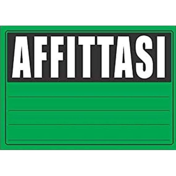 Cartello Affittasi in PVC - 2 colori disponibili Z777 