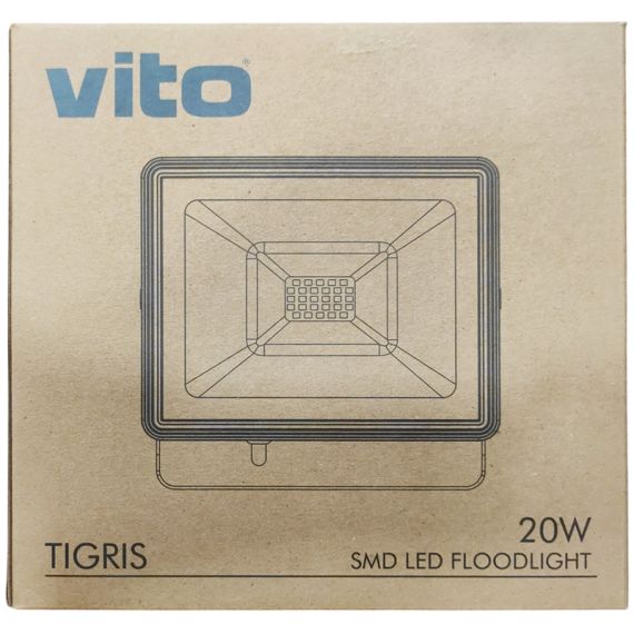 Faro LED SMD per esterni IP65 20W 2000lm 6000k luce fredda EL1539 Vito