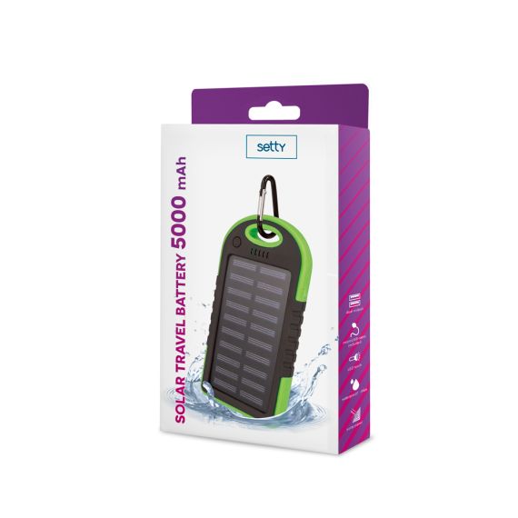 Power Bank Solare Setty 5000 mAh – Verde MOB1530 Setty