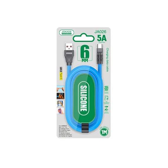 Cavo per ricarica USB Type-C azzurro JA026 F4375 Jokade