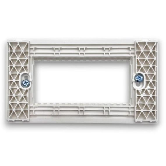 Supporto bianco 4 posti linea Zen 01154 