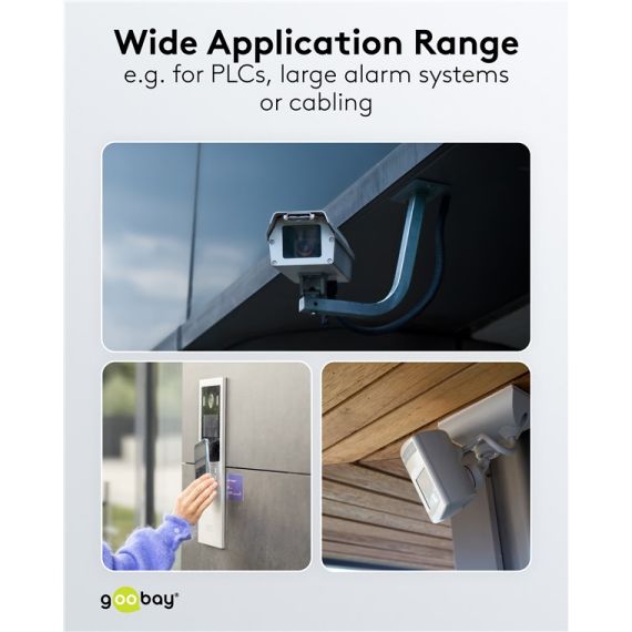 Alimentatore per guida DIN 24VCC 2,5A 60W F1010 Goobay