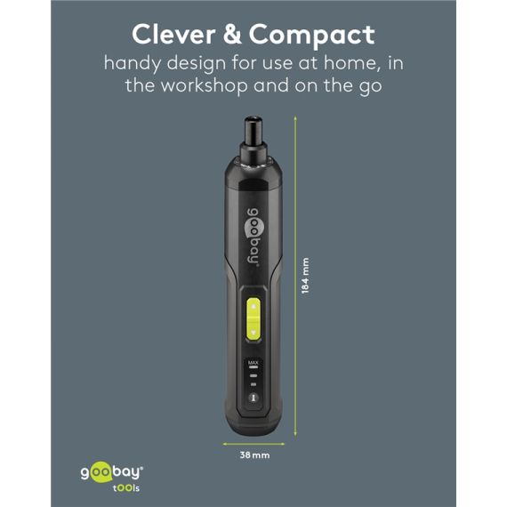 Set mini avvitatore a batteria 28 pz F1405 Goobay