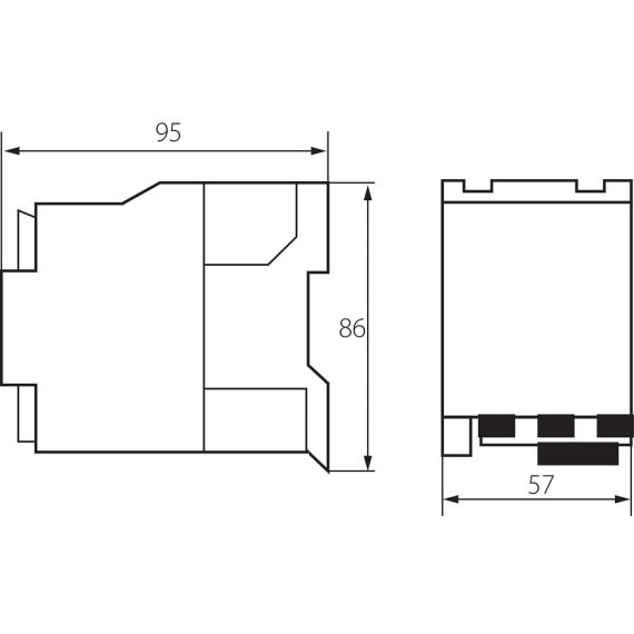 Contattore di potenza 25A AC-3 bobina 230V AC KA2037 Kanlux